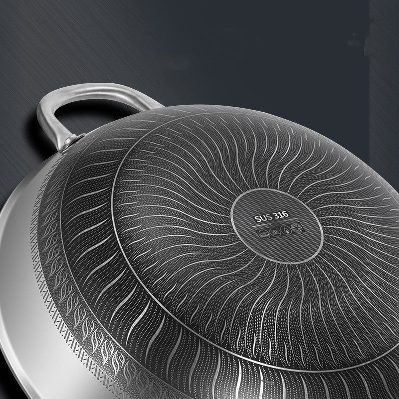 Discover the Elegance and Efficiency of the Fashion Personality Stainless Steel Frying Pan